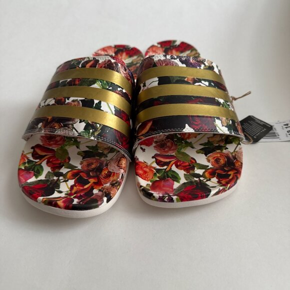 NWT Adidas Unisex Adilette Comfort Gold Stripe Sandals Size 13Men/14Women main image 9